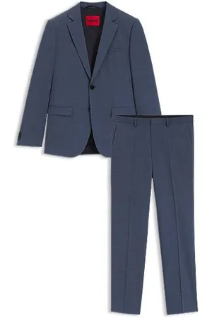 HUGO BOSS Extra-slim-fit suit in stretch dobby