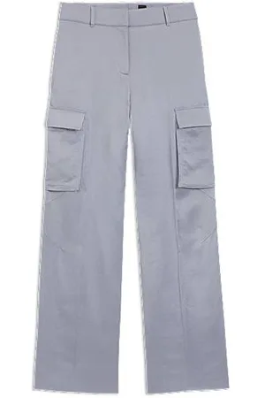 HUGO BOSS Regular-fit trousers in sateen