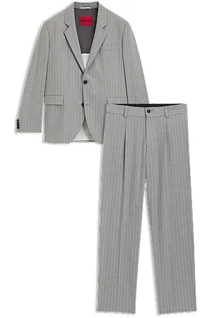 HUGO BOSS Modern-fit suit in pinstripe stretch fabric