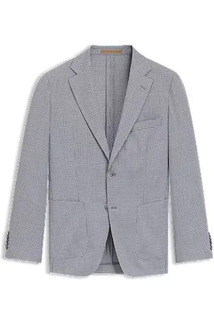 HUGO BOSS Slim-fit blazer in virgin wool and silk