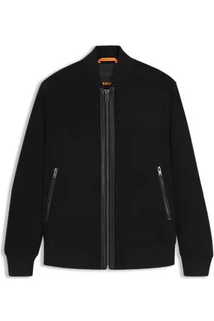HUGO BOSS Regular-fit jacket in suede