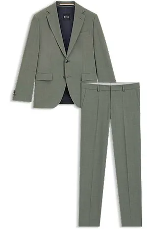 HUGO BOSS Easy-care suit in stretch cloth with wool