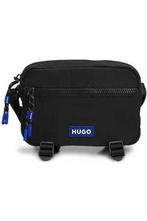 HUGO BOSS Reporter bag with rubber logo patch