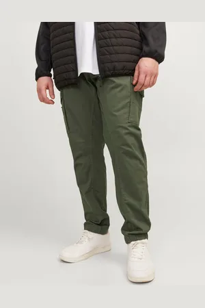 JACK & JONES Plus Size Slim Tapered Fit Cargo Trousers