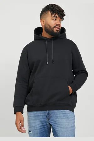 JACK & JONES Plus Size Plain Hoodie