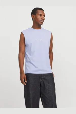 JACK & JONES Printed Crew Neck Tank Top