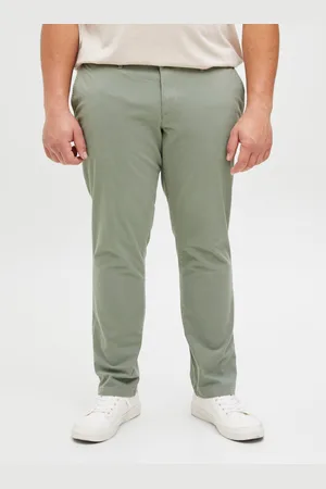 JACK & JONES Plus Size Regular Fit Slim Fit Trousers