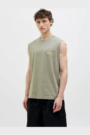 JACK & JONES Printed Crew Neck Tank Top