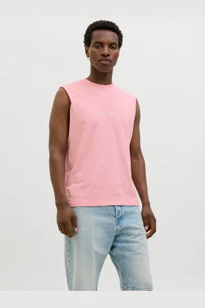 JACK & JONES Printed Crew Neck Tank Top