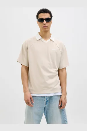 JACK & JONES Printed Spread Collar Polo