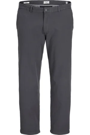JACK & JONES Loose Fit Mid Rise Plus Chinos