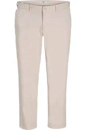 JACK & JONES Loose Fit Mid Rise Plus Chinos