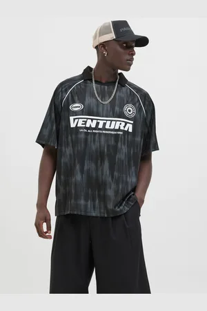 JACK & JONES Printed Spread Collar Polo