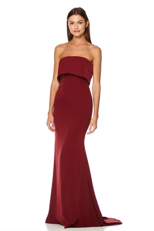 Jarlo Blaze Strapless Maxi Dress With Overlay, UK 8 / US 4 / EU 36 /