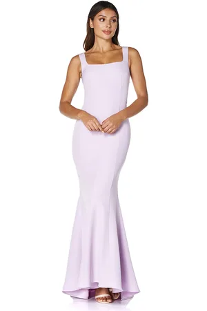 Jarlo Senia Square Neck Maxi Dress With Button Back, UK 6 / US 2 / EU 34 /