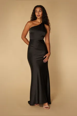 Jarlo India One Shoulder Maxi Dress with Asymmetric Open Back, UK 10 / US 6 / EU 38 /