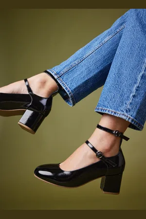 Joanie Clothing Rouen Patent Leather Mary Jane Shoes - - 3