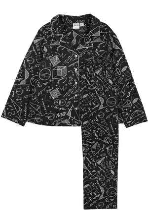 Joanie Clothing Ernie Mathematics Print Pyjamas - Small (UK 8-10) - Sustainable Organic Cotton