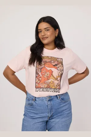 Joanie Clothing Julianne Vintage Graphic Tee - Small (UK 8-10) - Sustainable Organic Cotton