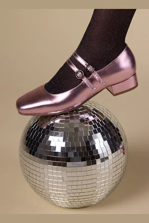 Joanie Clothing Paris Metallic Leather Mary Jane Shoes - - UK 3