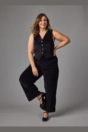Joanie Clothing Lafayette Velvet Wide Leg Trousers - - 8