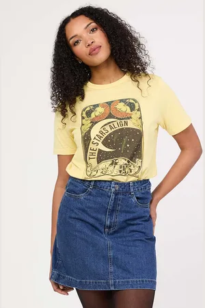 Joanie Clothing Estrella Vintage Graphic Tee - Small (UK 8-10) - Sustainable Organic Cotton