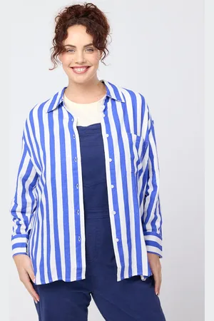 Joanie Clothing Maxine Bold Stripe Oversized Shirt - - Extra Extra Large (UK 24-26)