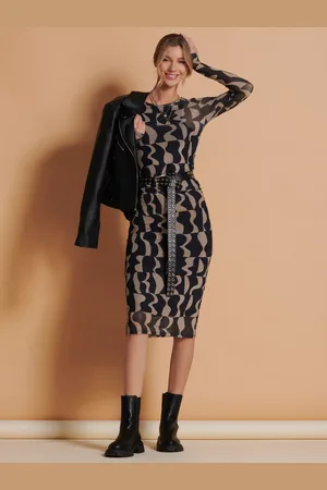 Jolie Moi Midi Dresses for Women : Floral & Long Sleeve Midis