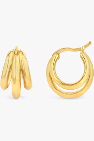 Dinny Hall Thalassa medium hoop earrings - Gold