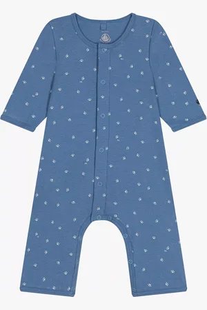Petit Bateau Baby Paw Print Footless Bodyjama