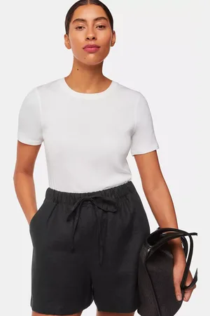 Whistles Elasticated Waist Linen Shorts