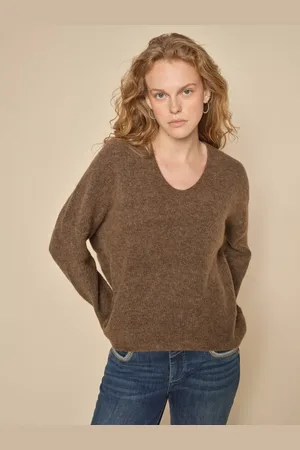 Mos Mosh Thora V-Neck Wool Blend Jumper