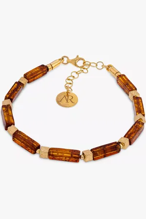 Be-Jewelled Baltic Amber and Cube Bracelet