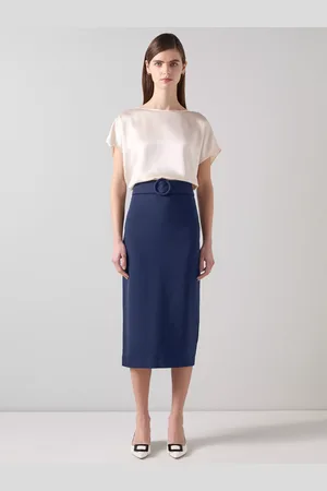 L.K. Bennett Klaudia Belted Skirt