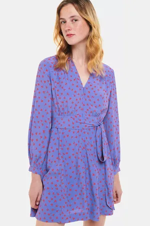 Whistles Scattered Petal Print Mini Dress