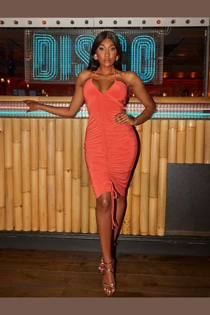 Chi Chi London Ruched Bodycon Dress