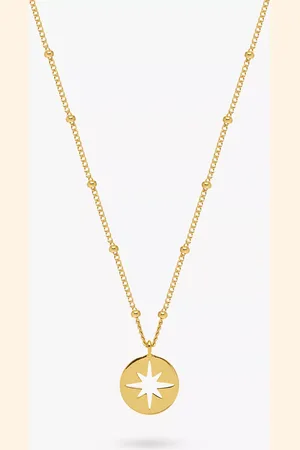 ESTELLA BARTLETT Starburst Disc Pendant Necklace