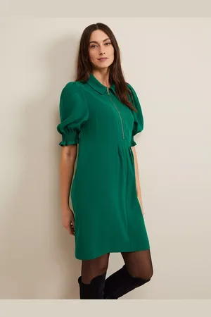 Phase Eight Candice Zip Neck Shirt Dress