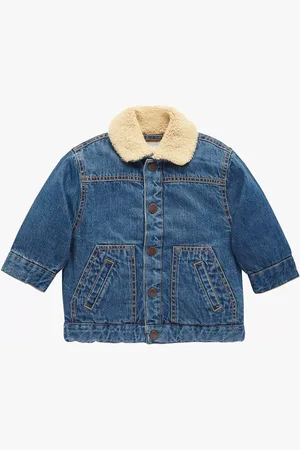 Purebaby Baby Shearling Fleece Denim Jacket