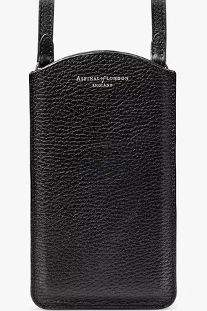 ASPINAL OF LONDON Pebble Leather London Phone Case Crossbody Pouch