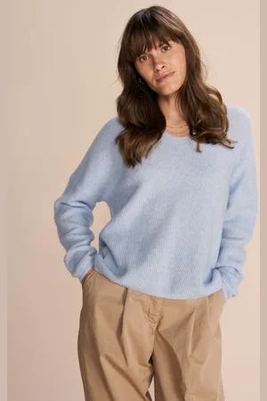 Mos Mosh Thora V-Neck Wool Blend Jumper