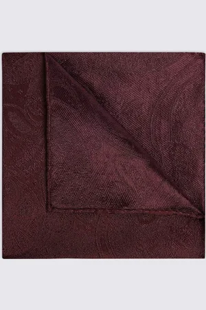 Moss Silk Paisley Pocket Square