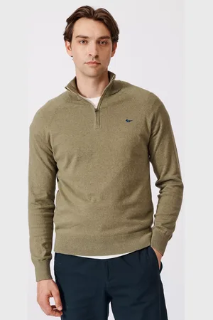Aubin Bonby Zip Neck Cotton Jumper