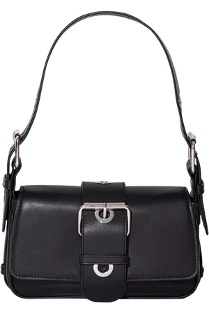 By Far Eloise Leather Buckle Shoulder Bag