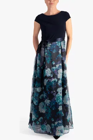 Chesca Floral Fit and Flare Maxi Dress