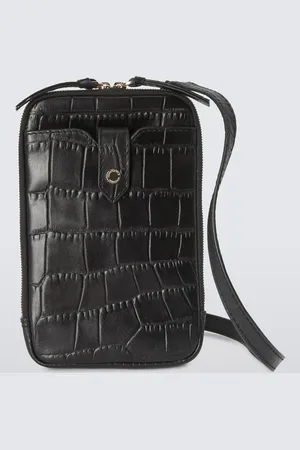 John Lewis Leather Zip Around Phone Cross Body Bag