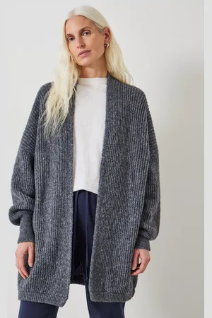 Hush Puppies Loretta Longline Wool Blend Fluffy Cardigan