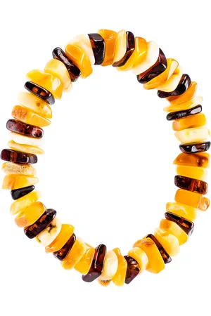 Be-Jewelled Amber Stretch Bracelet