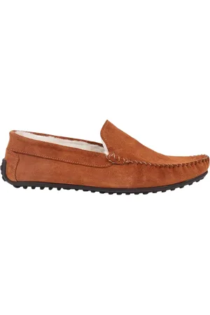 JONES BOOTMAKER Zain Suede Faux Fur Lined Slippers