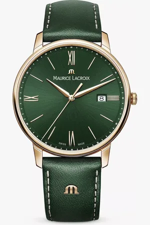 Maurice Lacroix EL1118-PVP01-610-1 Unisex Eliros Date Leather Strap Watch